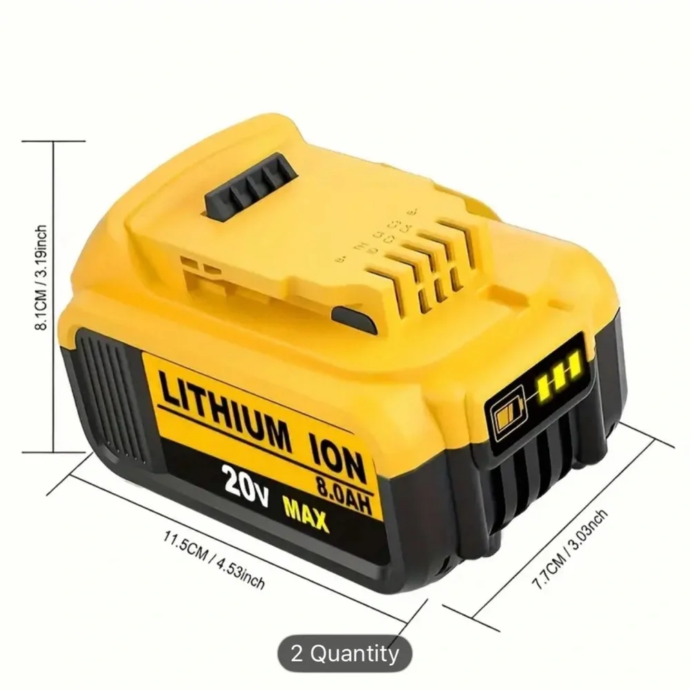 Lithium 20V Max Battery Pack - Yellow and Black